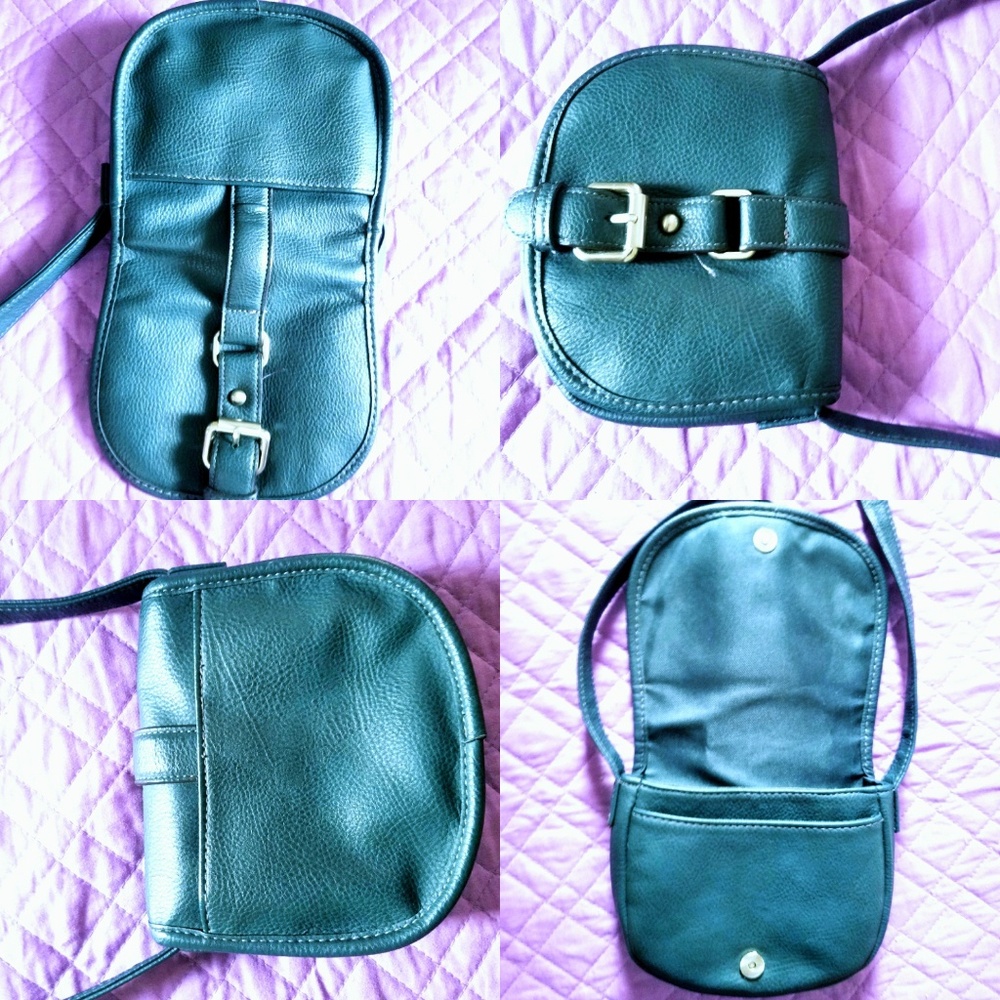 Emerald green statement shoulder purse